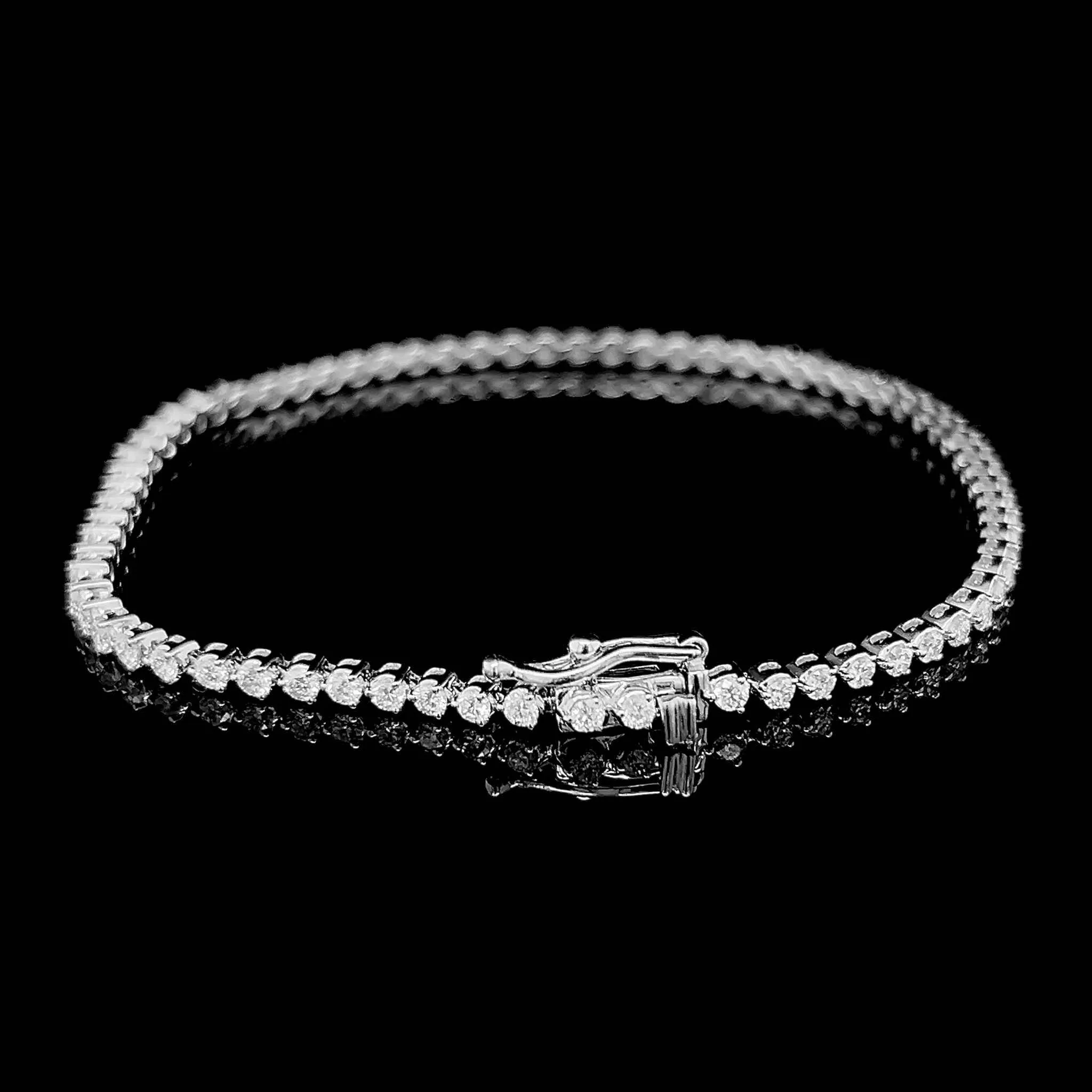 #BA93 | 2.8cts Full Eternity Tennis Diamond Bracelet 14kt