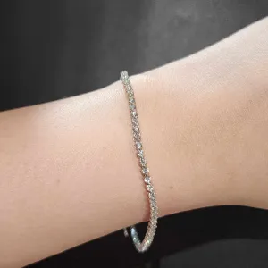 #BA93 | 2.8cts Full Eternity Tennis Diamond Bracelet 14kt