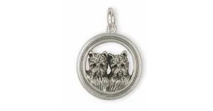 Cairn Terrier Charm Jewelry Sterling Silver Handmade Dog Charm CNWN2-C