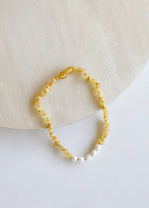 CanyonLeaf - Kids: Raw Honey Amber   Pearls