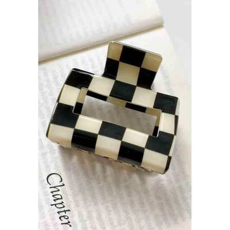 Checkered Hair Clip