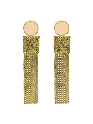 Geometric Danglers (Peach)