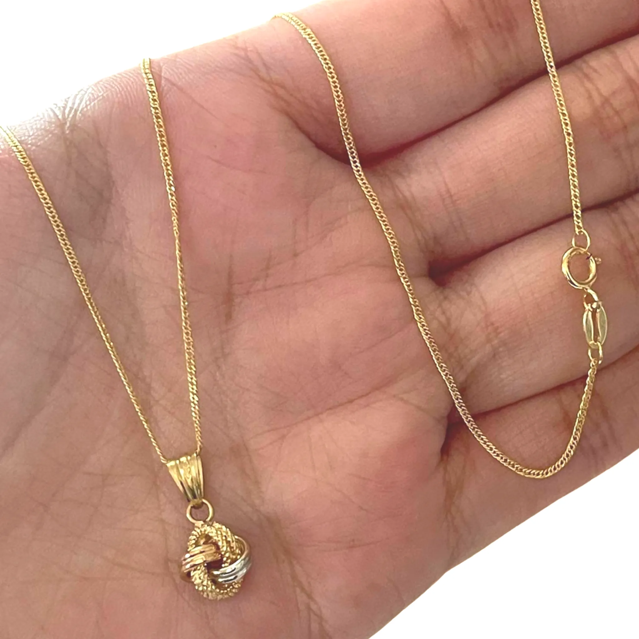 #GOLD2024 | 18K Multi-Tone Knot Necklace 18”