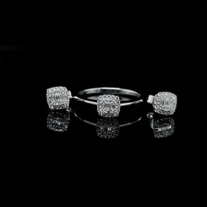 #LVNA2024 | Classic Square Paved Diamond Jewelry Set 18kt
