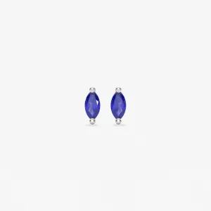 Micro Marquise Studs in Silver